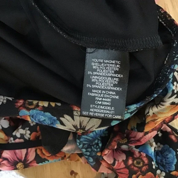 AFRM cut out floral bodysuit nwot - Picture 5 of 5
